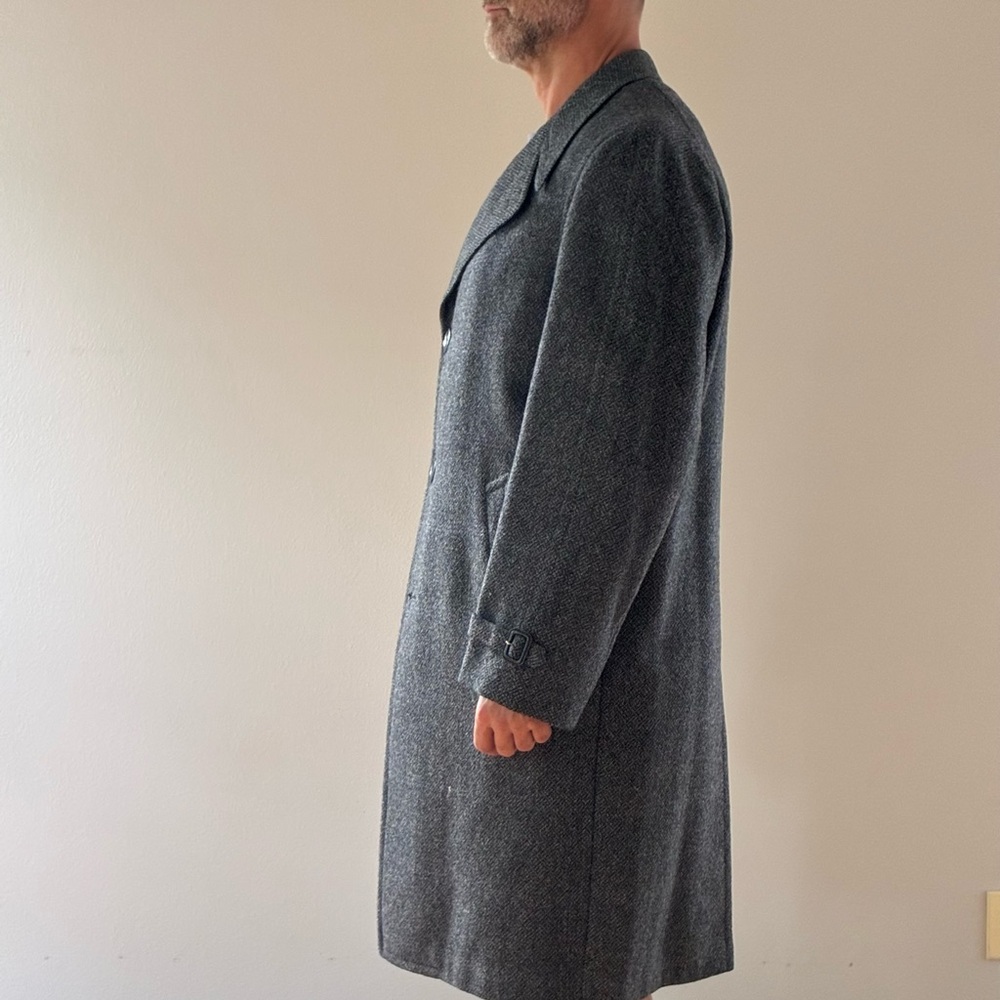 Hickey Freeman Charcoal Trench Coat - Picture 10 of 10